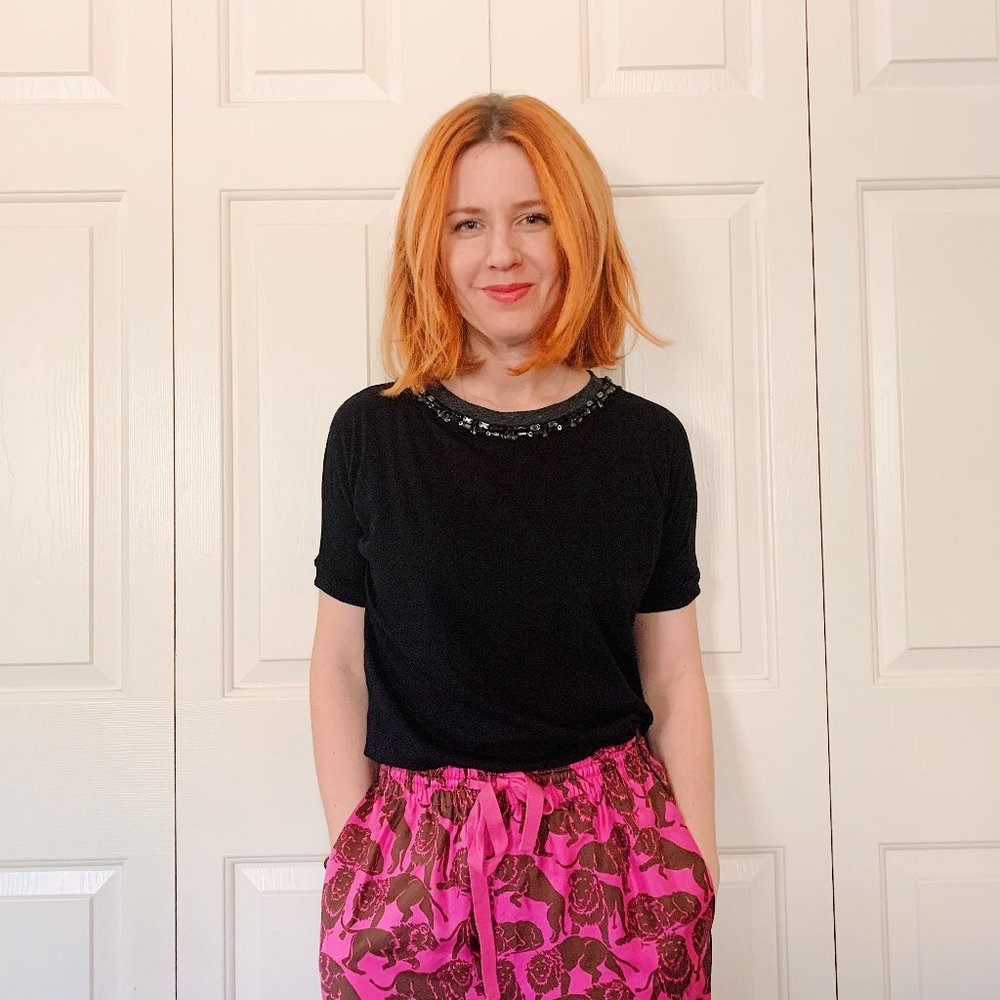 NWT j.crew tee style black jewel top, xxs